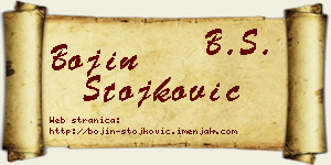 Bojin Stojković vizit kartica